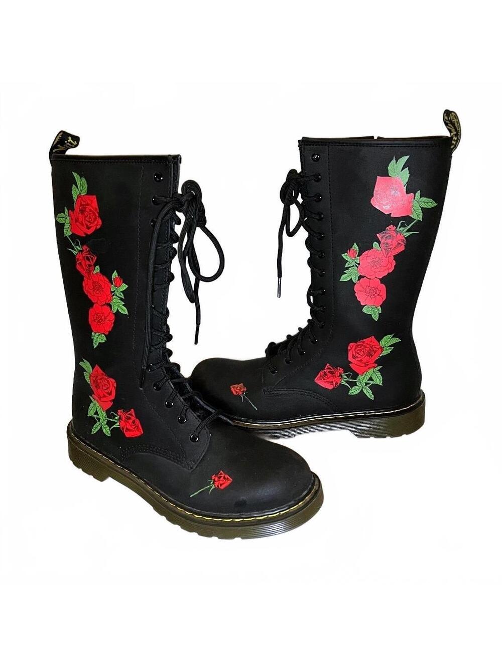 Dr. Martens Youth 1914 Vonda Y Rose Boots Size 7